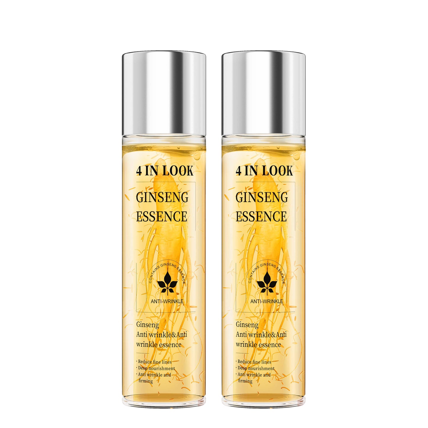 [4inlook official]Natural Ginseng Anti-Aging Hydrating Essence Water – 100% Wild Ginseng from Himalayas, Deep Moisture & Wrinkle Care for All Skin Types    Firming Skincare Serums Moisturizer Gentle